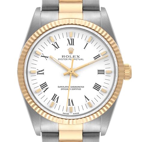 rolex oyster perpetual 14233 white roman dial|rolex datejust 16233 day night.